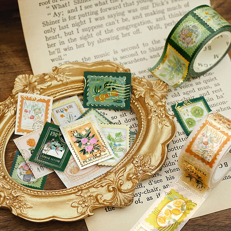 BGM Washitape Post Office Green Plant