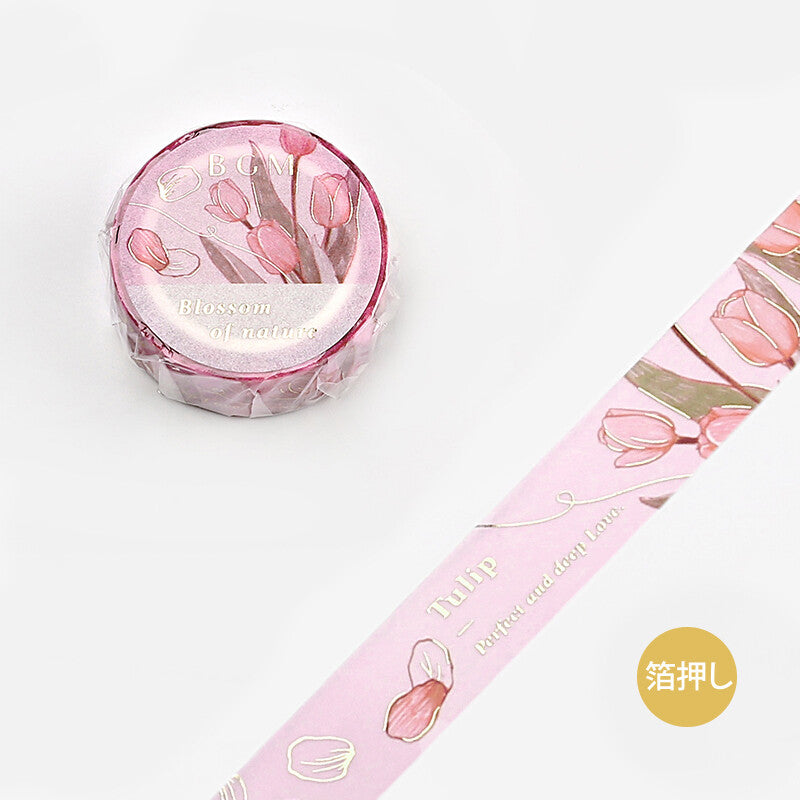 Washiteippi Blossom Pink Tulip Foil