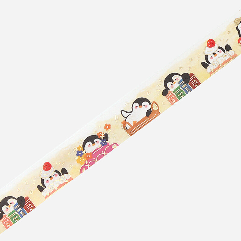 20mm Foil Washiteippi Penguin Village Shop