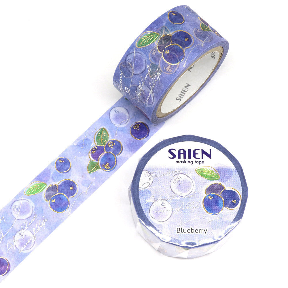 Saien 20mm Washiteippi Foil Blueberry