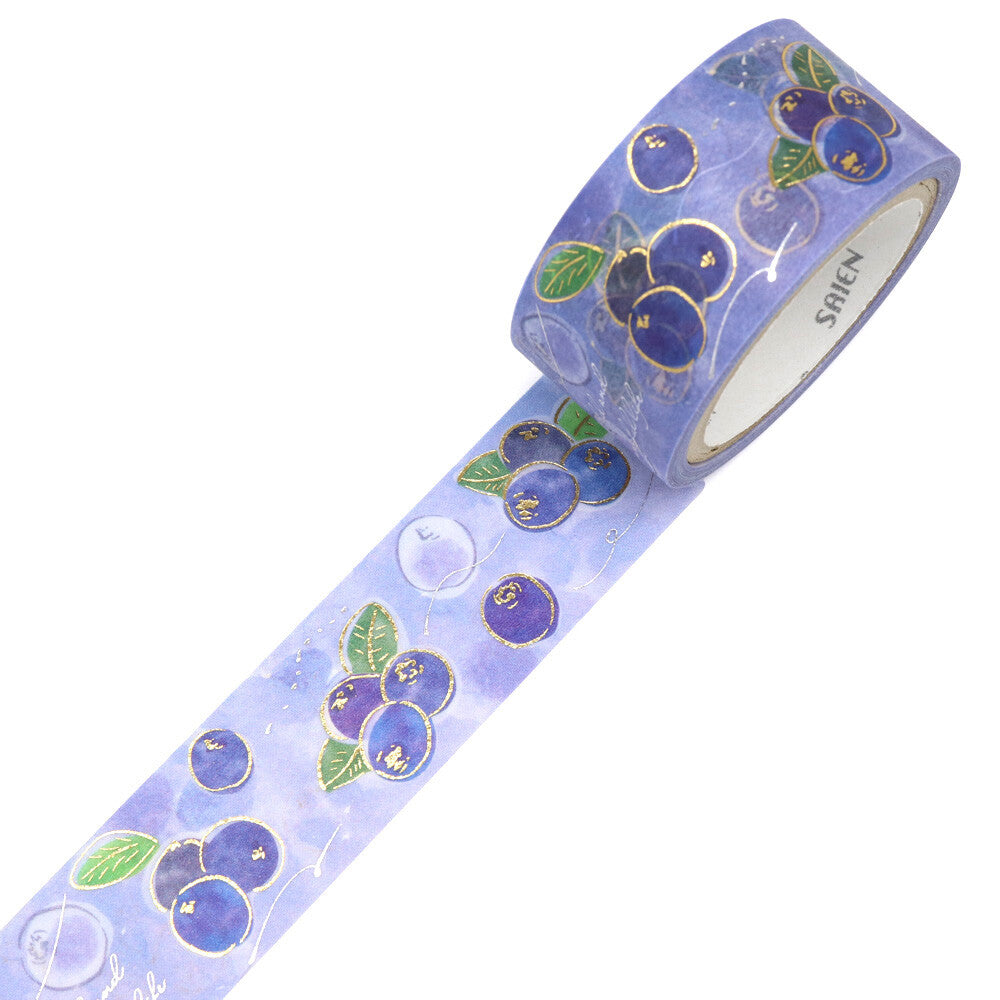 Saien 20mm Washiteippi Foil Blueberry