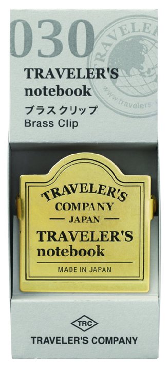 Traveler’s Notebook - 030. Brass Clip - Logo