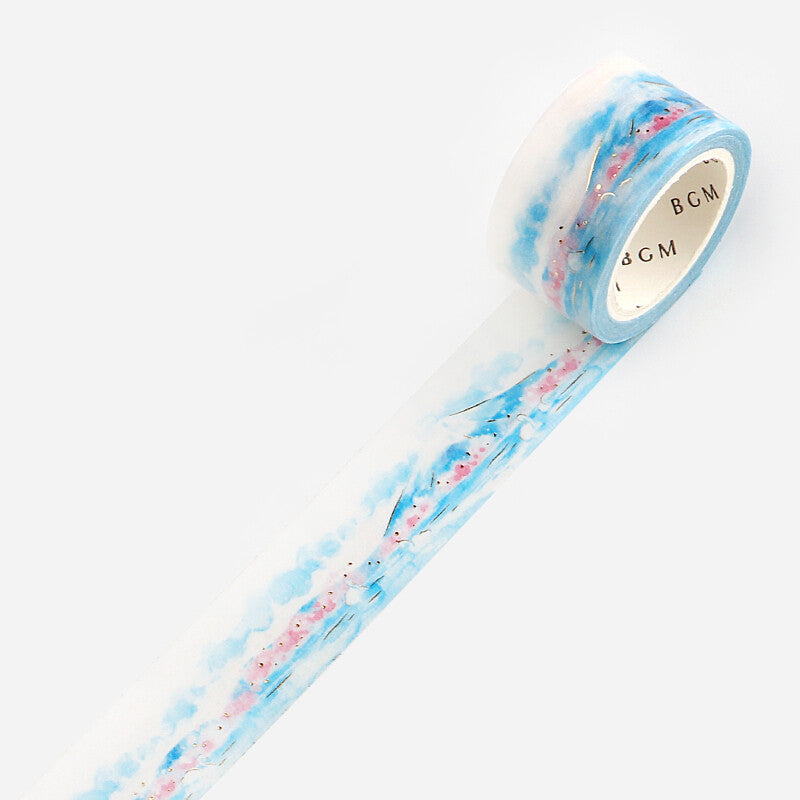 20mm Foil Washiteippi Watercolor Mount Fuji
