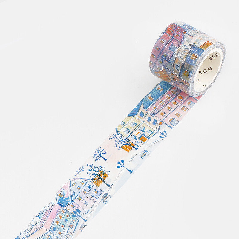 30mm Foil Washiteippi Winter City