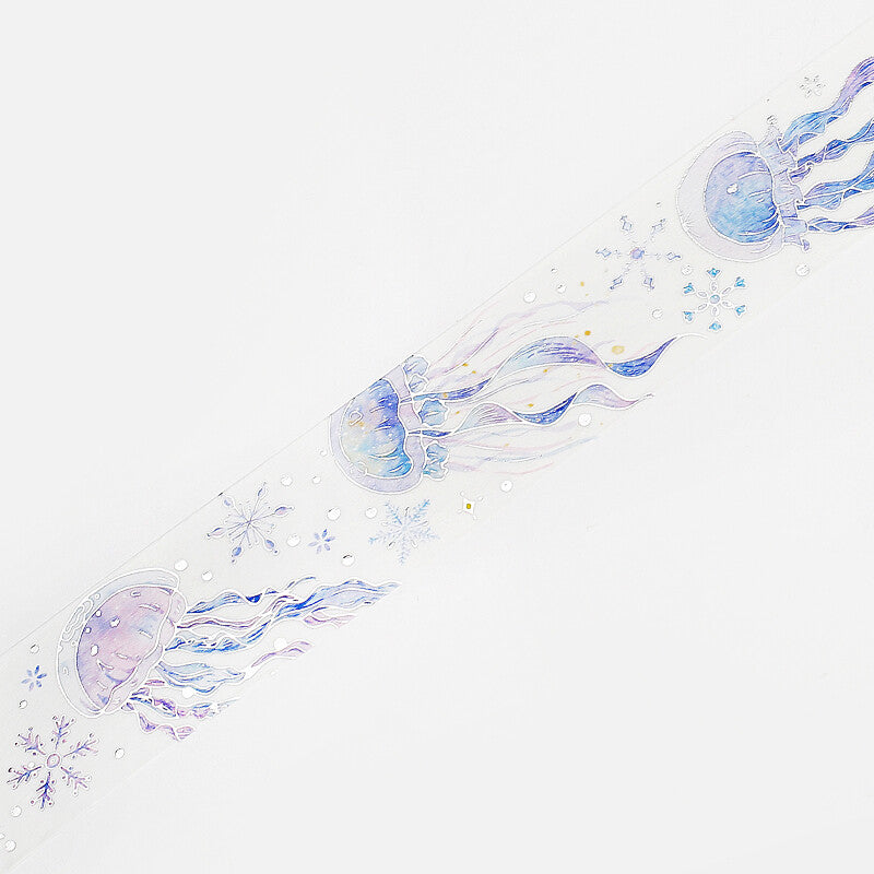 30mm Foil Washiteippi Winter Ocean Moon