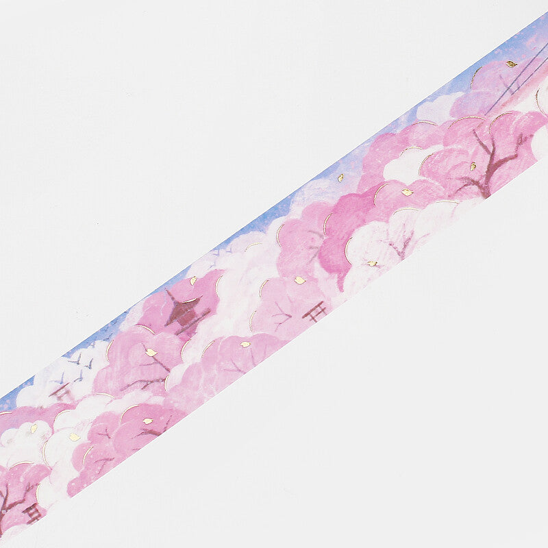 30mm Foil Washiteippi Sakura Pink Cherry Trees