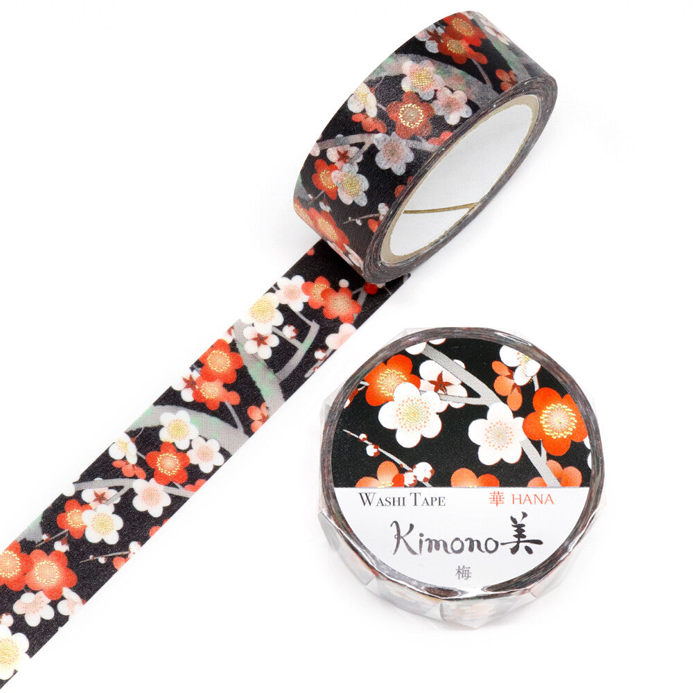 Kimono Washiteippi Foil Ume Flower