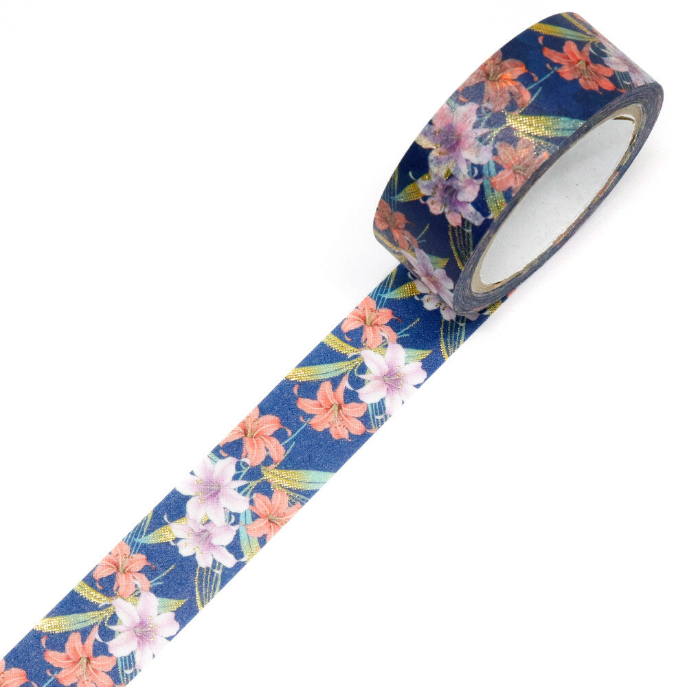 Kimono Washiteippi Foil Lily Flower