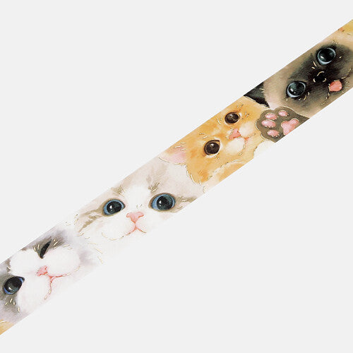BGM Foil Washitape Cat Faces