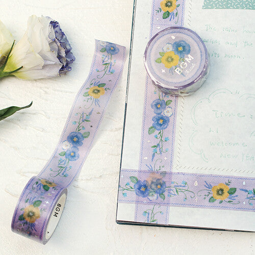 20mm Foil Washiteippi Embroidery Ribbon Violet