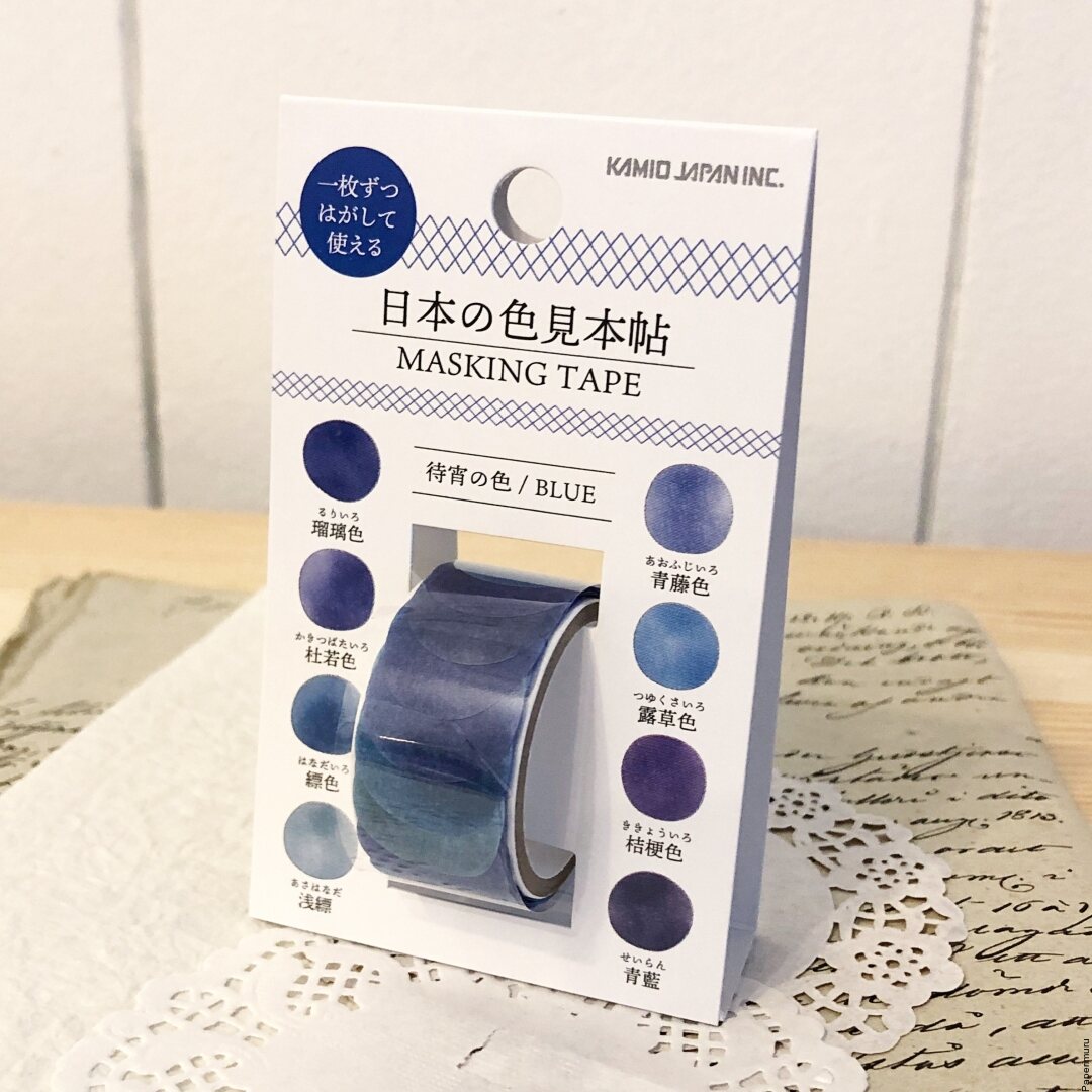 Masking Sticker Dots Roll Blue