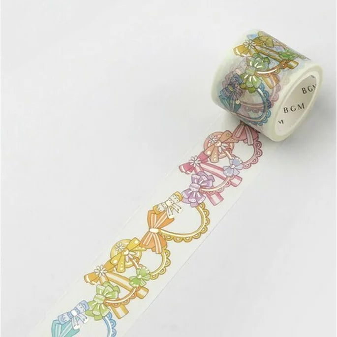 30mm Foil Washiteippi Lace Ribbon