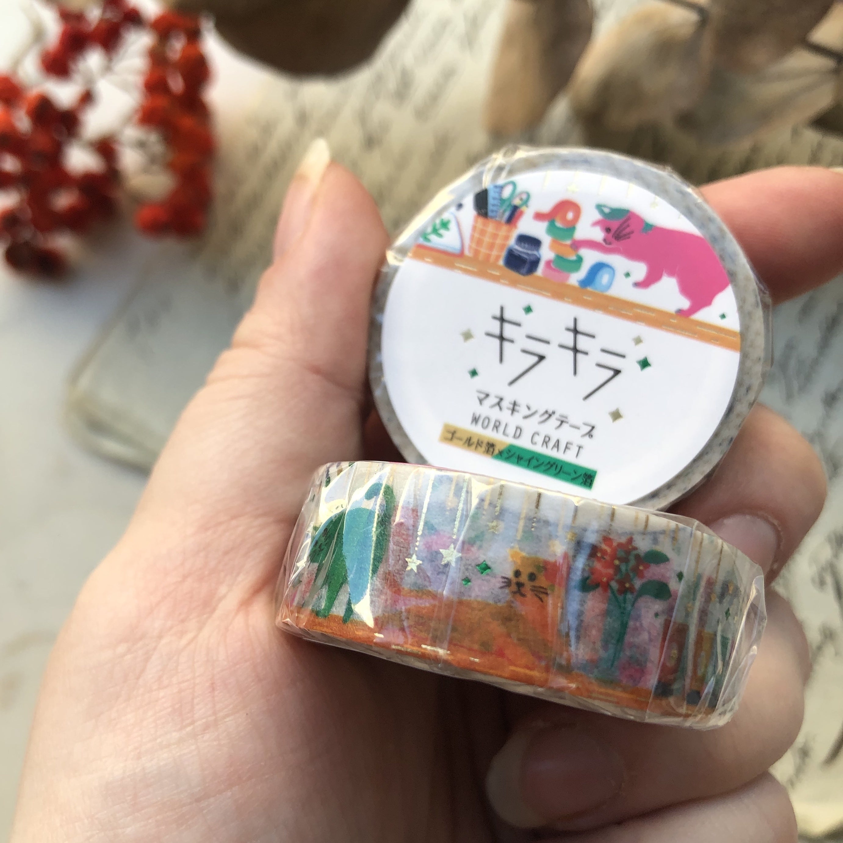 Washitape Book Cats Foil