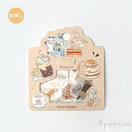 Washi Sticker Flakes Gourmet Notes