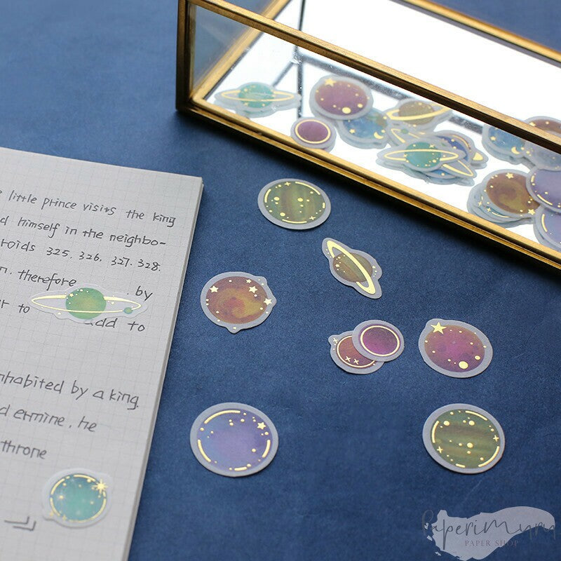 Washi Sticker Flakes Planet Foil