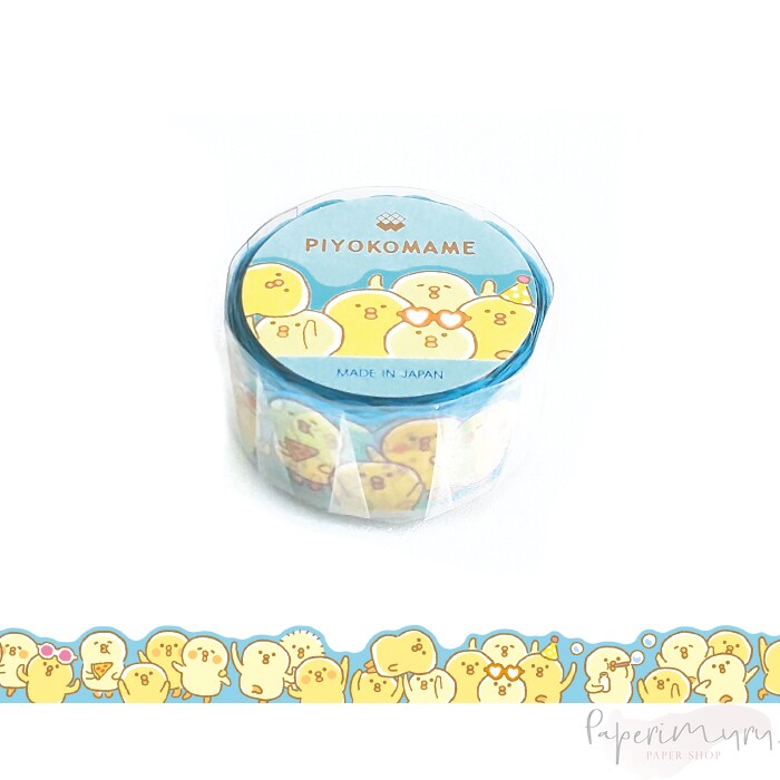 Washitape Piyoko Beans Blue Die-Cut