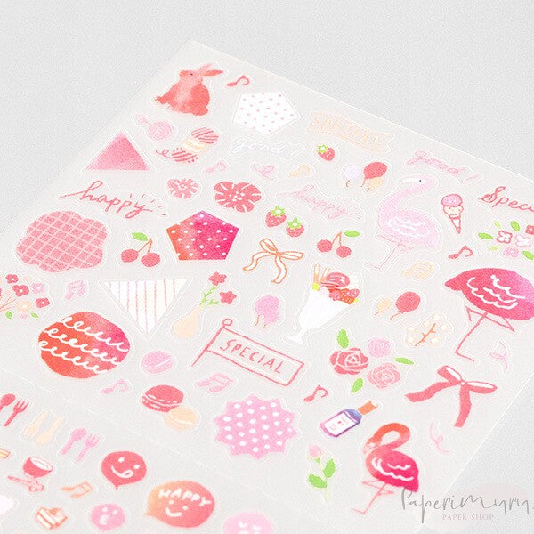 Diary Sticker Color Pink