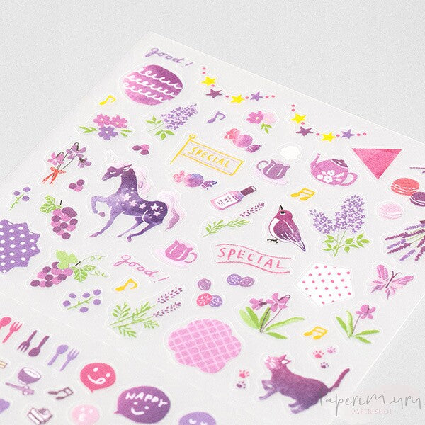 Diary Sticker Color Purple
