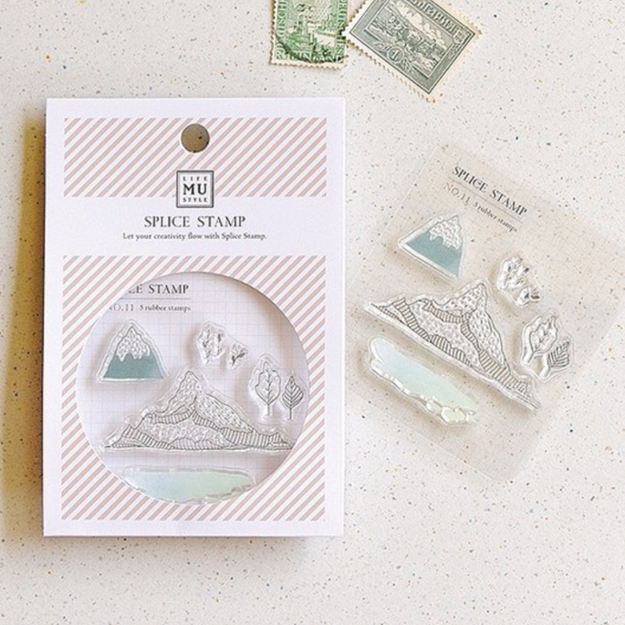 Splice Stamp Rubberstamp Set 1011 Landscape Of Mountains‪