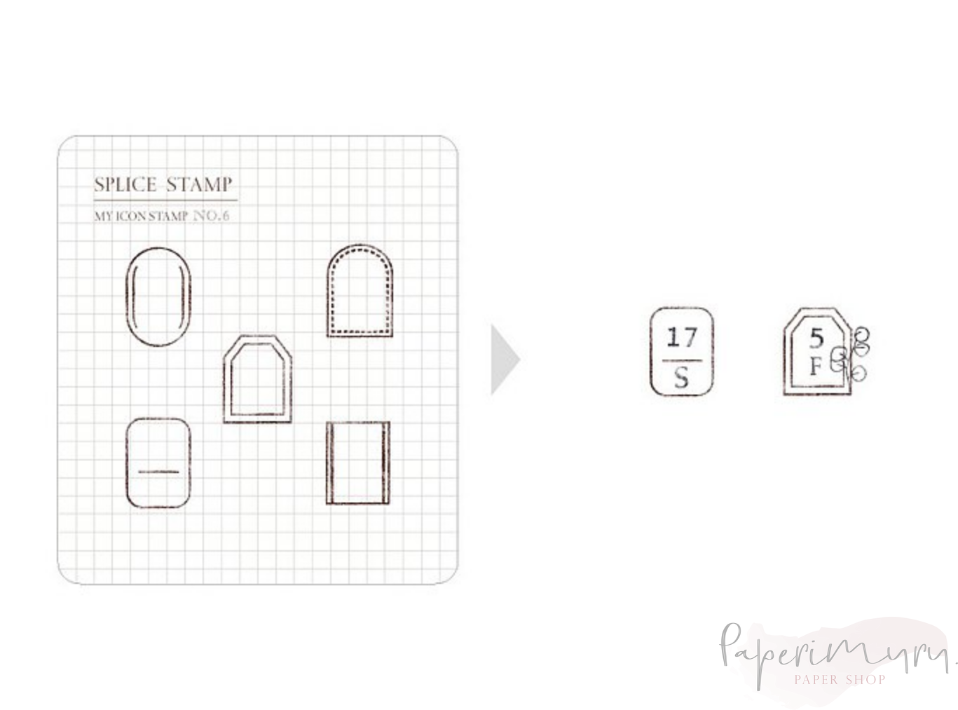 My Icon Stamp Rubberstamp Set No.06 Classic Frames