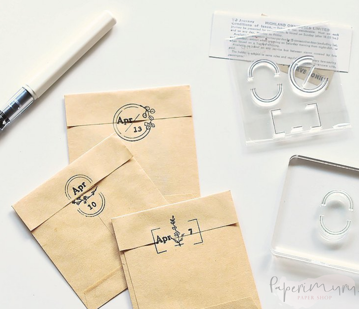 My Icon Stamp Rubberstamp Set No.08 Split Frames