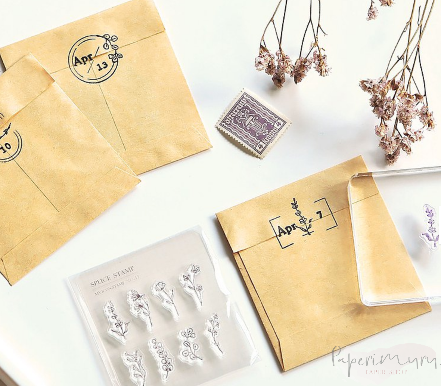 My Icon Stamp Rubberstamp Set No.11 Botanical Memory