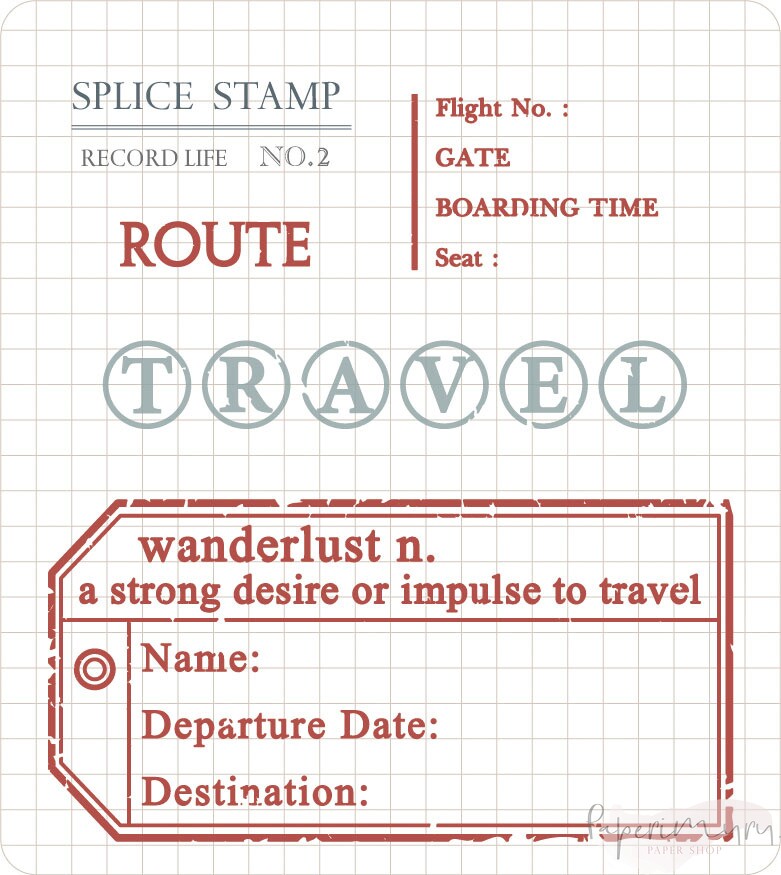 Record Stamp Rubberstamp Set No. 3002