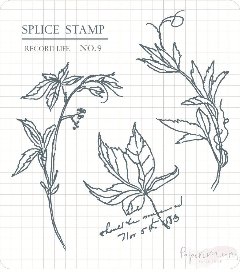 Record Stamp Rubberstamp Set No. 3009