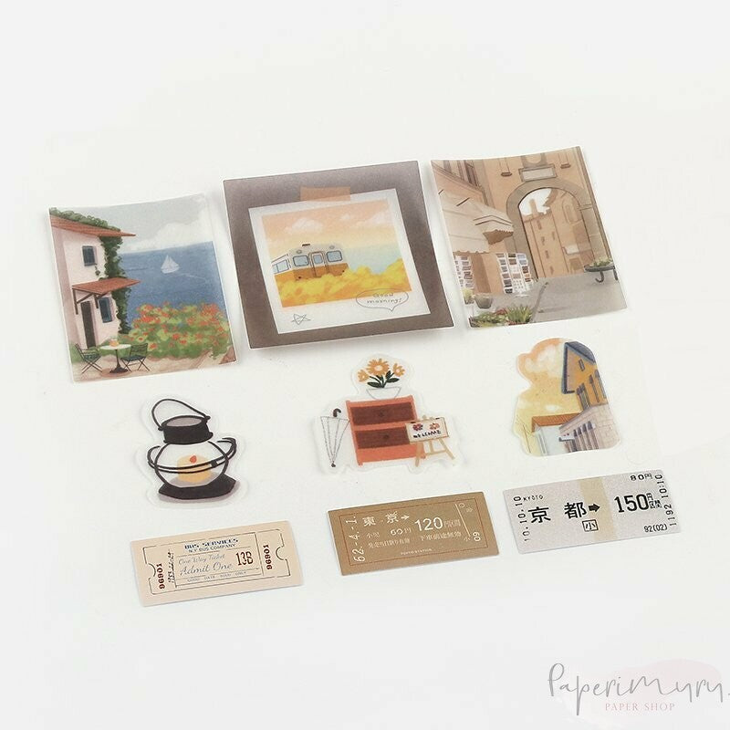 Washi Sticker Flakes Travel Diary City
