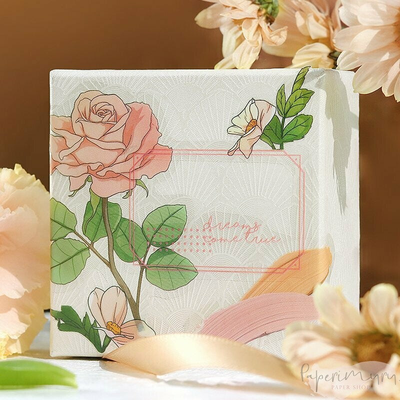 BGM PET Sticker Set Flowers Bloom Peach