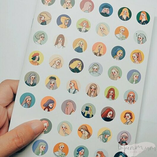 Girl Circle Stickerbook