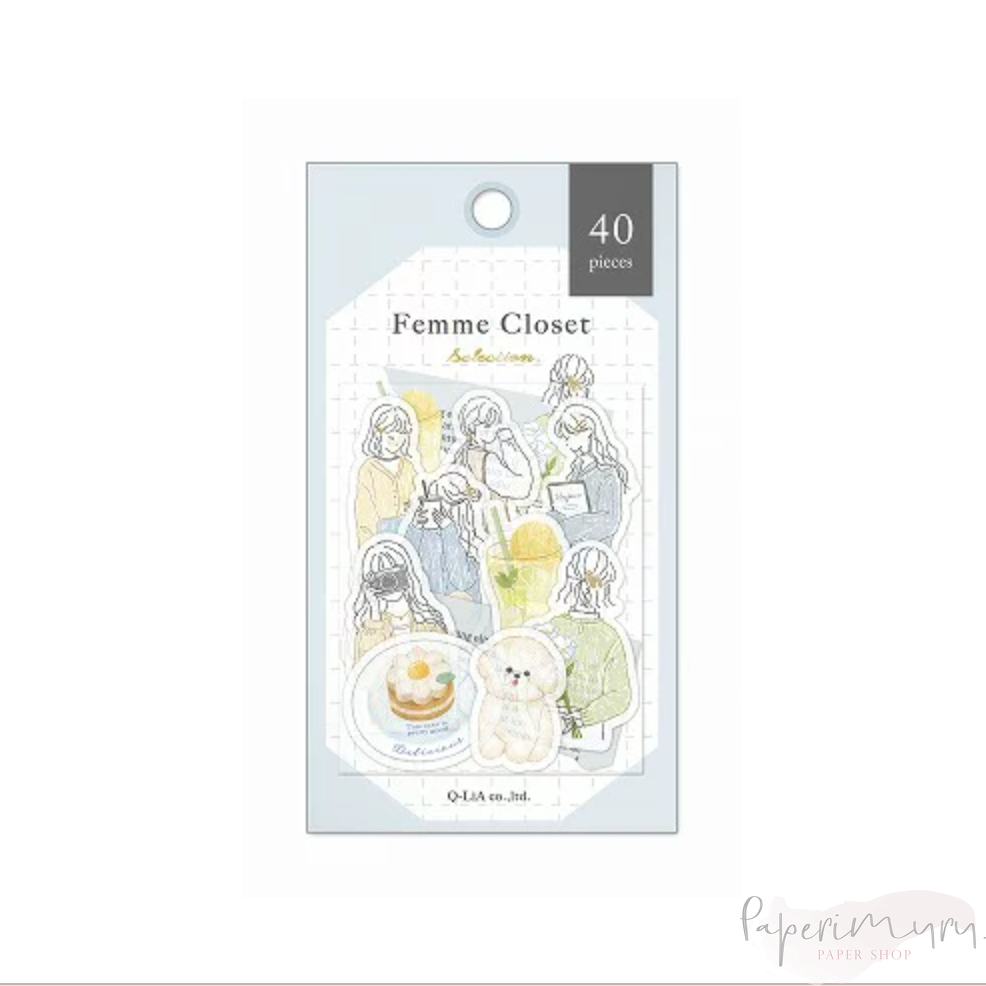 Femme Closet Flake Seal Girly Casual