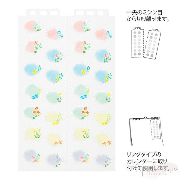 Calendar Sticker L Flowers