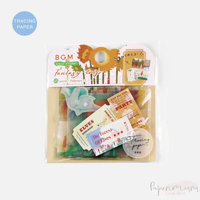 Washi Sticker Flakes Fantasy Trip Spirit