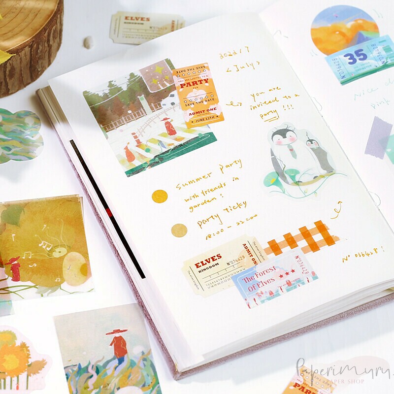 Washi Sticker Flakes Fantasy Trip Spirit