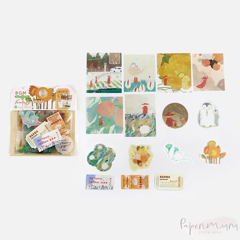 Washi Sticker Flakes Fantasy Trip Spirit