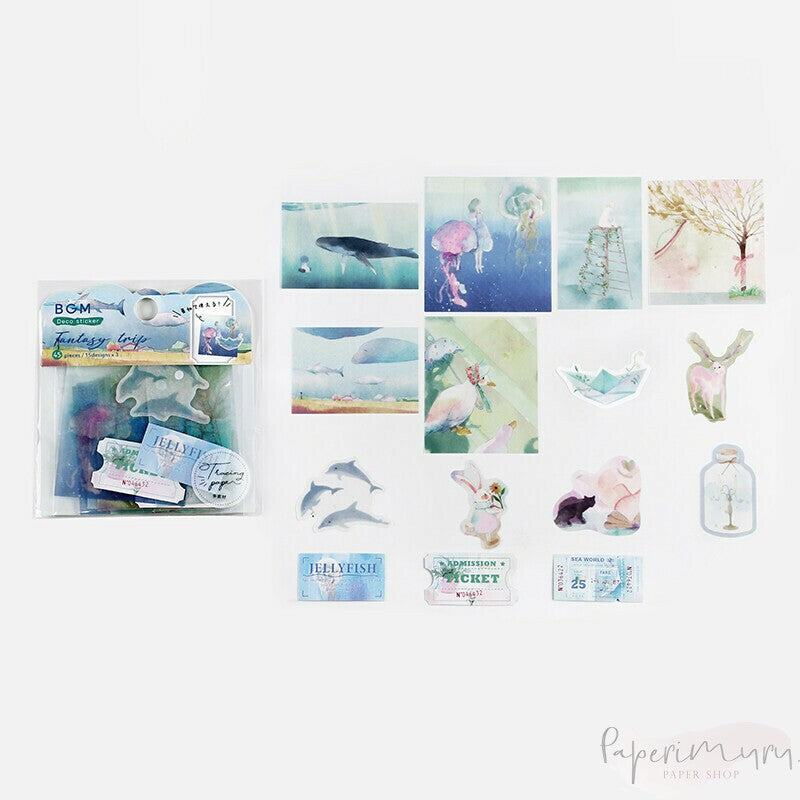 Washi Sticker Flakes Fantasy Trip Senkyo