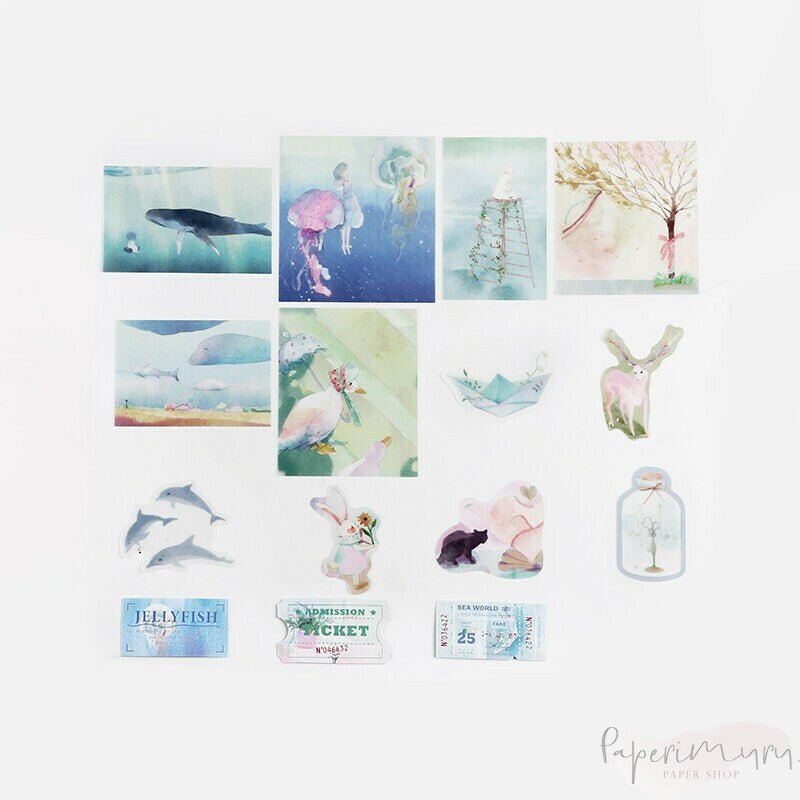Washi Sticker Flakes Fantasy Trip Senkyo