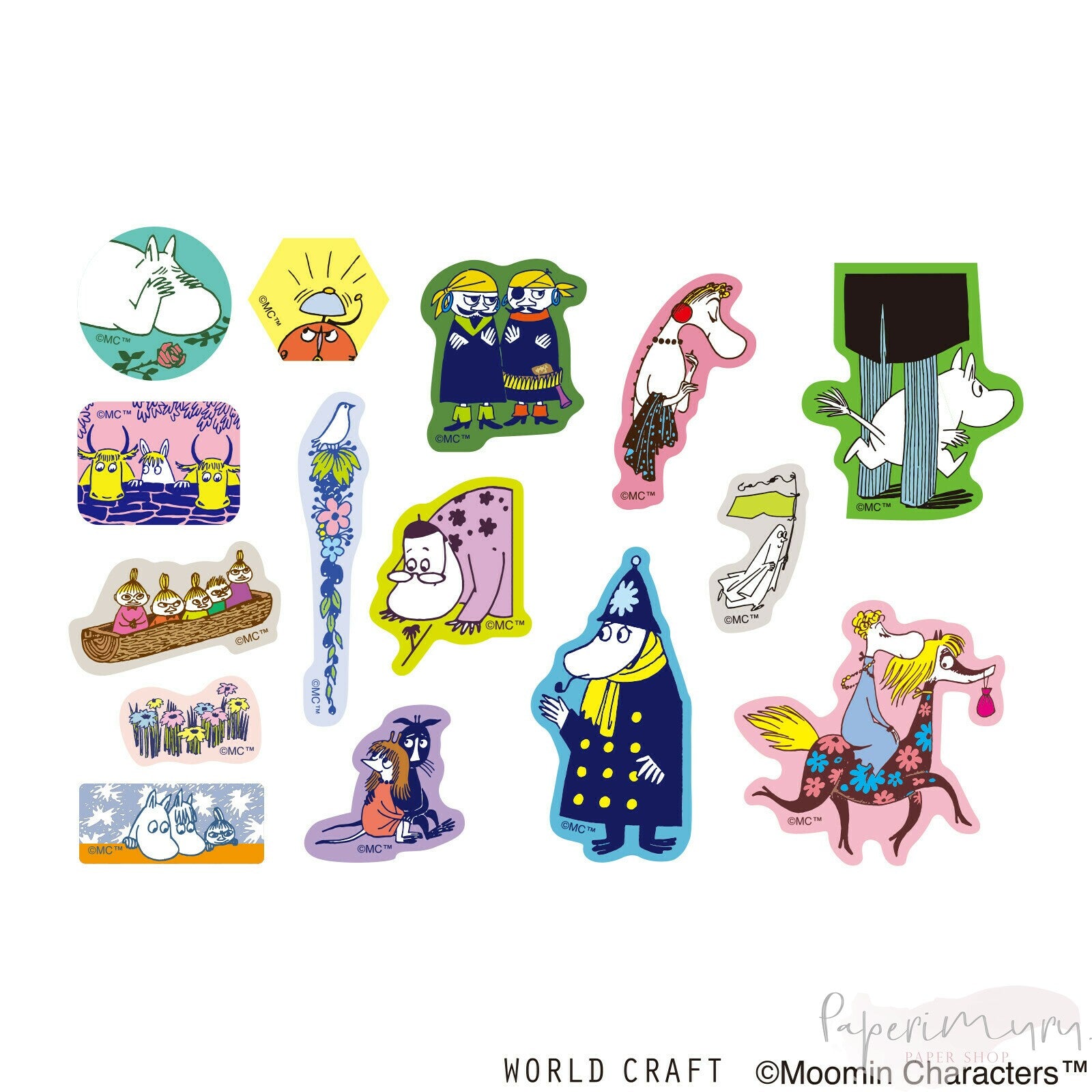 The Moomins Washi Deco Sticker Flakes Moomin's Friends 2
