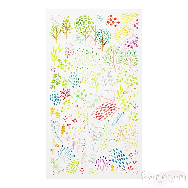 Transfer Sticker Watercolor Patterns