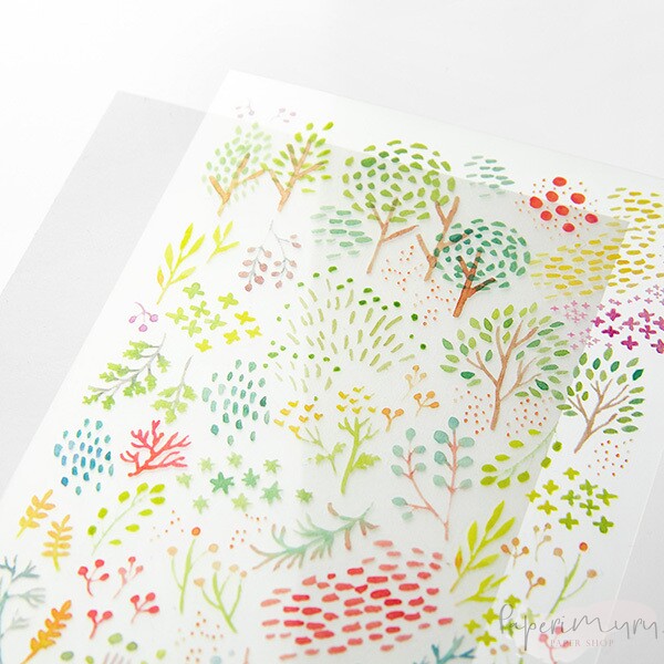 Transfer Sticker Watercolor Patterns