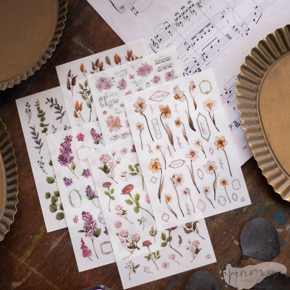 Transfer Sticker Autumn - 6 designs/set