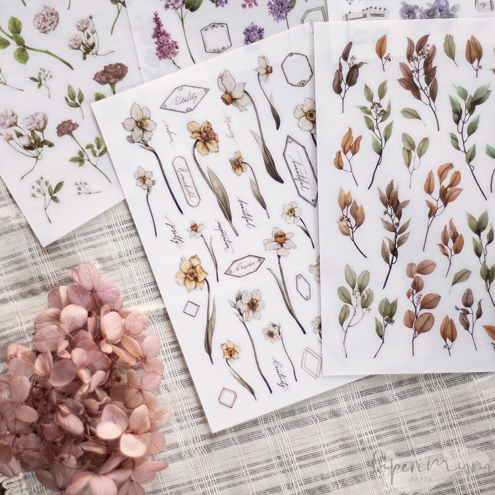 Transfer Sticker Autumn - 6 designs/set
