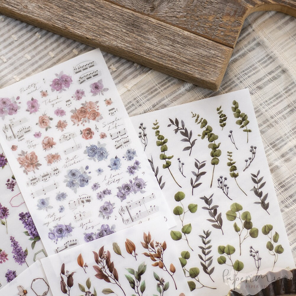 Transfer Sticker Autumn - 6 designs/set
