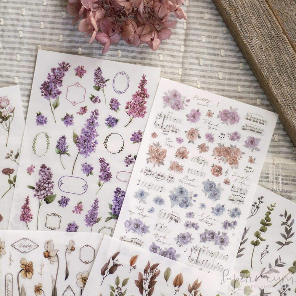 Transfer Sticker Autumn - 6 designs/set