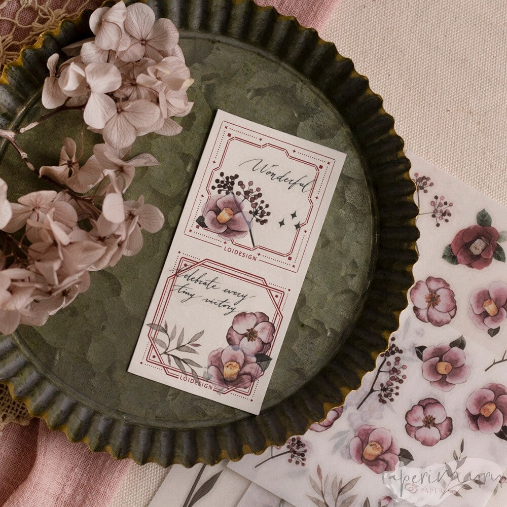 Transfer Sticker Classic Flower - 3 designs/set