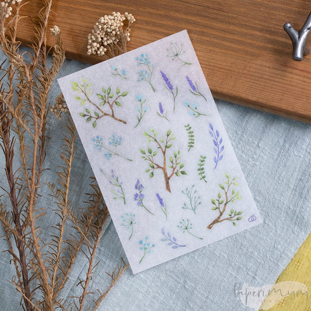 Transfer Sticker Mountain Colors - 3 designs/set