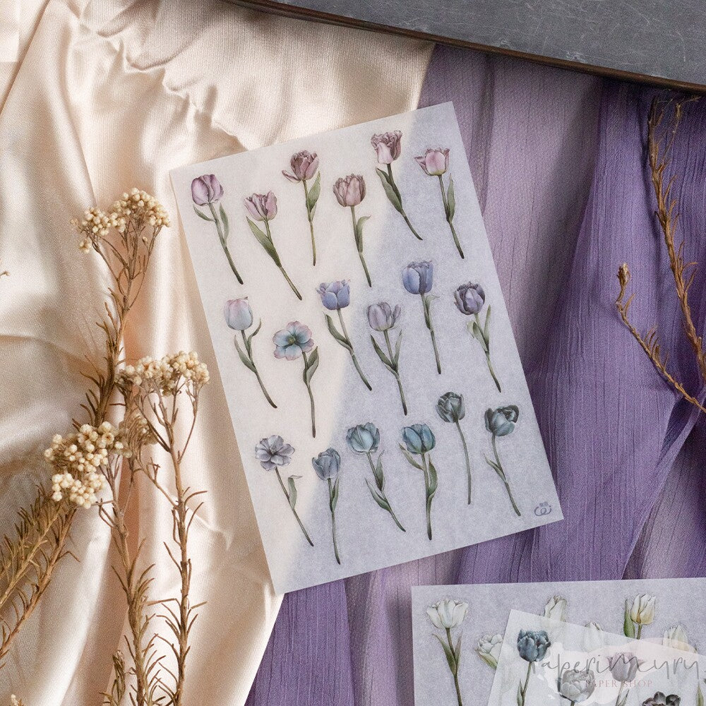 Transfer Sticker Tulip - 3 designs/set