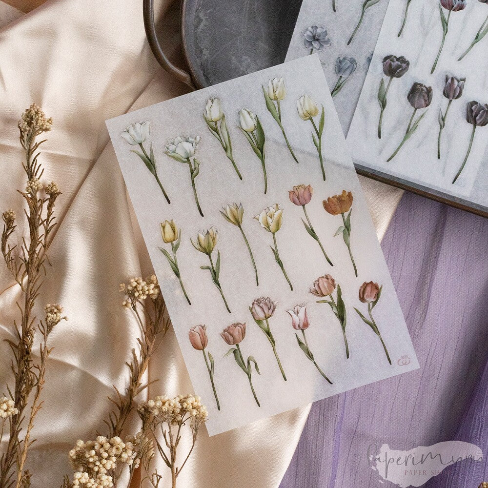 Transfer Sticker Tulip - 3 designs/set