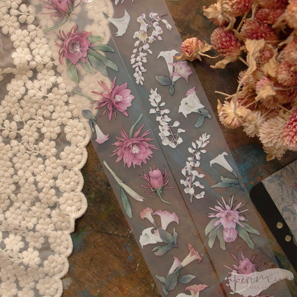 Matte PET Masking Tape 5cm Epiphyllum